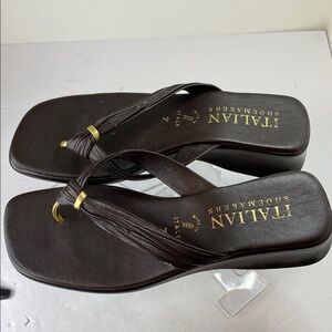 Italian Shoemakers Women's Brown Sandals 7